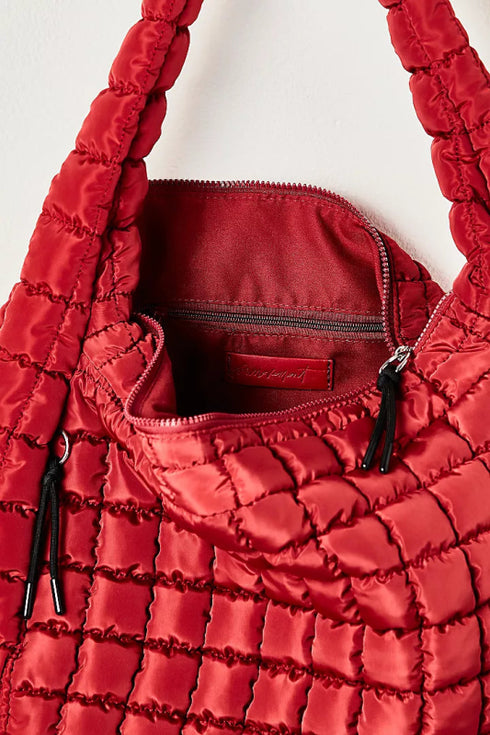 FP Movement Quilted Caryall - Free People - Sour Cherry